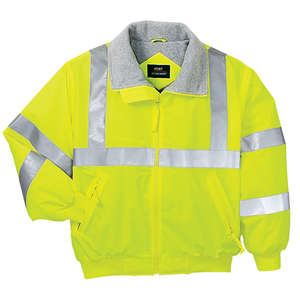 Port Authority Safety Challenger Jacket with Reflective Taping - Dark/All Yellow, Safety/Reflective