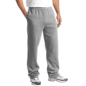 Sport-Tek Open Bottom Sweatpant - Dark/All Gray, Heathered Athletic