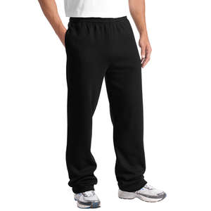Sport-Tek Open Bottom Sweatpant - Dark/All Black
