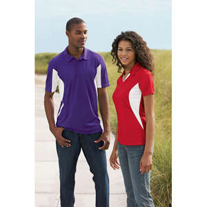 Sport-Tek Side Blocked Micropique Sport-Wick Sport Shirt - Dark/All 