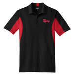 Personalized Performance Golf & Polo Shirts - Sport-Tek Side Blocked Micropique Sport-Wick Sport Shirt - Dark/All