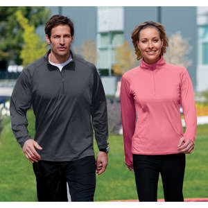 Sport-Tek Sport-Wick Stretch Half-Zip Pullover - Dark/All
