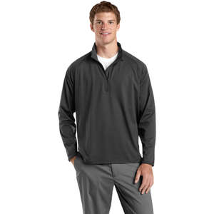 Sport-Tek Sport-Wick Stretch Half-Zip Pullover - Dark/All