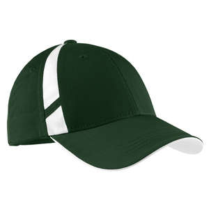 Sport-Tek Dry Zone Mesh Inset Cap - Dark/All Green, Forest/White