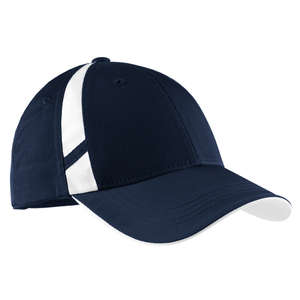 Sport-Tek Dry Zone Mesh Inset Cap - Dark/All Blue, Navy/White