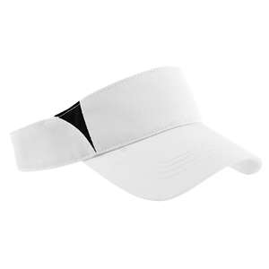 Sport-Tek Dry Zone Colorblock Visor - Dark/All White/Black