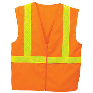 Port Authority Safety Vest - Dark/All Orange, Safety/Reflective