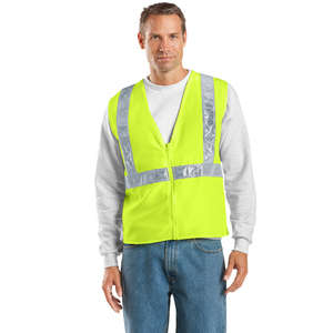 Port Authority Safety Vest - Dark/All Yellow, Safety/Reflective