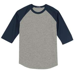 Sport-Tek Colorblock Raglan Jersey - Dark/All Gray, Heathered/Blue, Navy