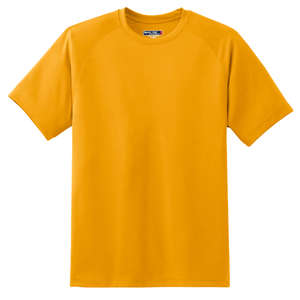 Sport-Tek Dry Zone Short Sleeve Raglan T-Shirt - Dark/All Gold
