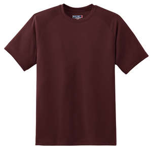Sport-Tek Dry Zone Short Sleeve Raglan T-Shirt - Dark/All Maroon