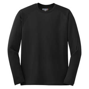 Sport-Tek Dry Zone Long Sleeve Raglan T-Shirt - Dark/All Black