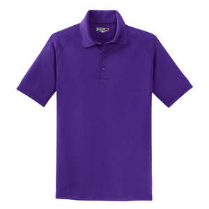 Sport-Tek Dry Zone Raglan Sport Shirt - Dark/All Purple
