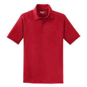 Sport-Tek Dry Zone Raglan Sport Shirt - Dark/All Red, True
