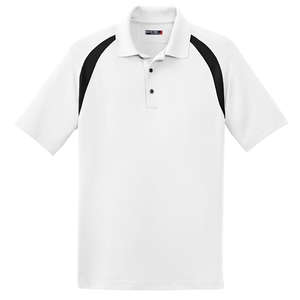 Sport-Tek Dry Zone Colorblock Raglan Sport Shirt - Dark/All White/Black
