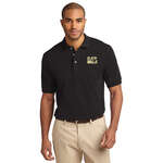 Business Mens Golf & Polo Shirts - Port Authority Tall Pique Knit Sport Shirt - Dark/All