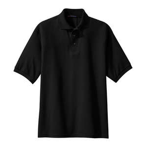 Port Authority Tall Silk Touch Sport Shirt - Dark/All Black