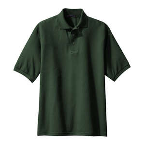 Port Authority Tall Silk Touch Sport Shirt - Dark/All Green, Dark