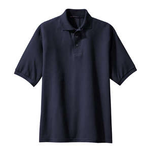 Port Authority Tall Silk Touch Sport Shirt - Dark/All Blue, Navy