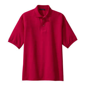 Port Authority Tall Silk Touch Sport Shirt - Dark/All Red
