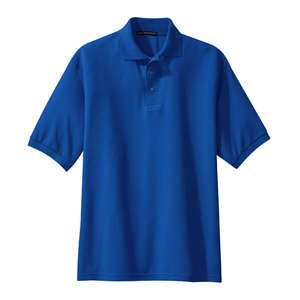 Port Authority Tall Silk Touch Sport Shirt - Dark/All Blue, Royal