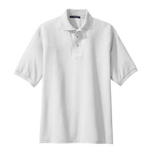 Port Authority Tall Silk Touch Sport Shirt - Dark/All White