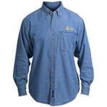 Customized Men's Dress Shirts - Port Authority Tall Long Sleeve Denim Shirt - Dark/All