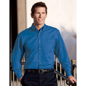 Port Authority Tall Long Sleeve Twill Shirt - Dark/All