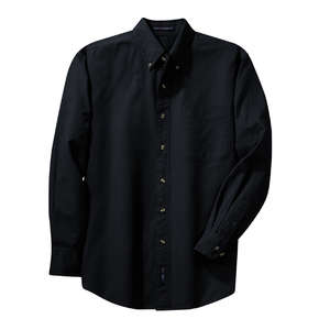 Port Authority Tall Long Sleeve Twill Shirt - Dark/All Blue, Classic Navy