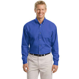Port Authority Tall Long Sleeve Twill Shirt - Dark/All