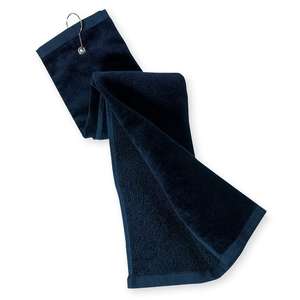 Custom Promotional Port Authority Grommeted Tri-Fold Golf Towel - Dark/All