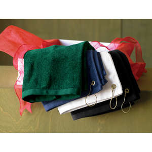Port Authority Grommeted Golf Towel - Dark/All