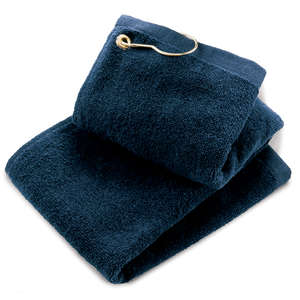 Port Authority Grommeted Golf Towel - Dark/All Blue, Navy