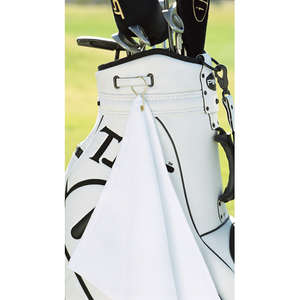 Port Authority Grommeted Microfiber Golf Towel - Dark/All 