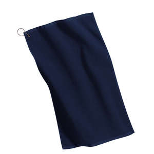 Port Authority Grommeted Microfiber Golf Towel - Dark/All Blue, Navy