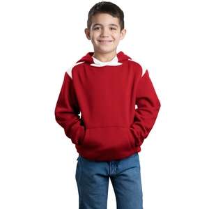 Custom Promotional Sport-Tek Youth Pullover Hooded Sweatshirt with Contrast Color - Dark/All