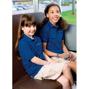 Port Authority Youth Silk Touch Sport Shirt - Dark/All