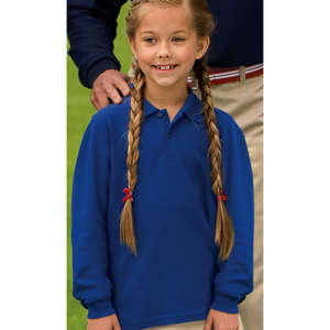 Port Authority Youth Long Sleeve Silk Touch Sport Shirt - Dark/All 