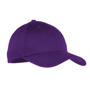 Port and Company Youth Six-Panel Twill Cap - Dark/All Purple