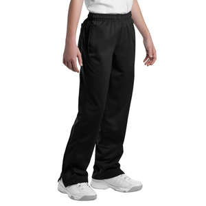 Sport-Tek Youth Tricot Track Pant - Dark/All Black