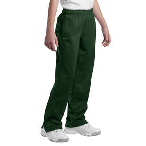Sport-Tek Youth Tricot Track Pant - Dark/All Green, Forest