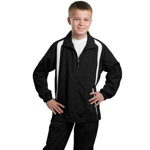 Sport-Tek Youth Colorblock Raglan Jacket - Dark/All 