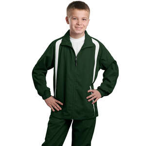 Sport-Tek Youth Colorblock Raglan Jacket - Dark/All 