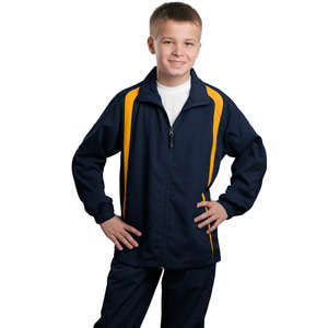 Sport-Tek Youth Colorblock Raglan Jacket - Dark/All 