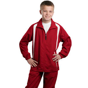Sport-Tek Youth Colorblock Raglan Jacket - Dark/All 
