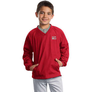 Custom Promotional Sport-Tek Youth V-Neck Raglan Wind Shirt - Dark/All