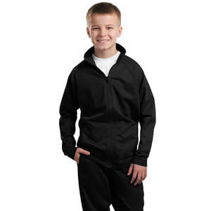 Sport-Tek Youth Tricot Track Jacket - Dark/All
