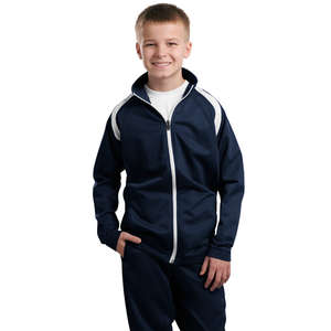 Sport-Tek Youth Tricot Track Jacket - Dark/All