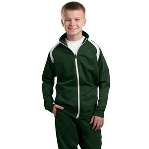 Sport-Tek Youth Tricot Track Jacket - Dark/All