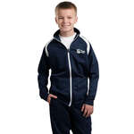 Logo Wind Shirts - Sport-Tek Youth Tricot Track Jacket - Dark/All